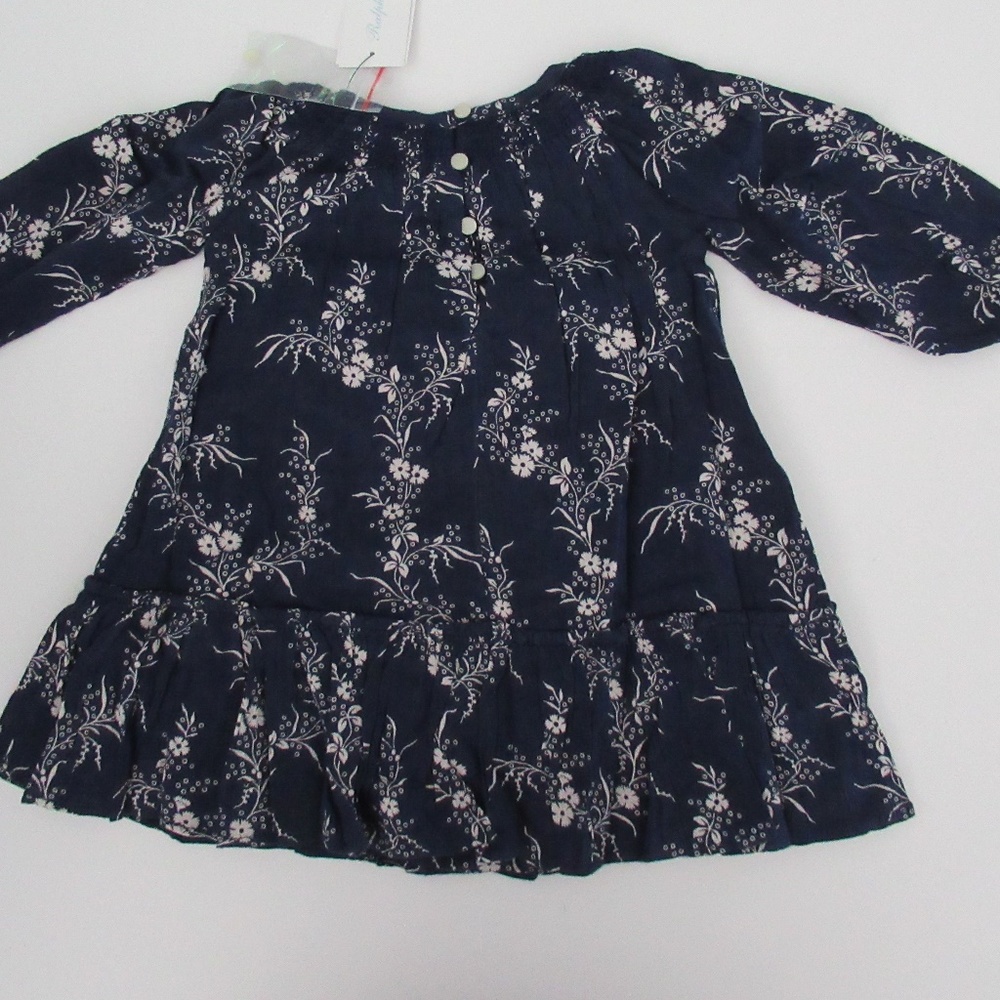 Ralph Lauren Infant Navy Blue Floral Dress Set NEW - Picture 6 of 7